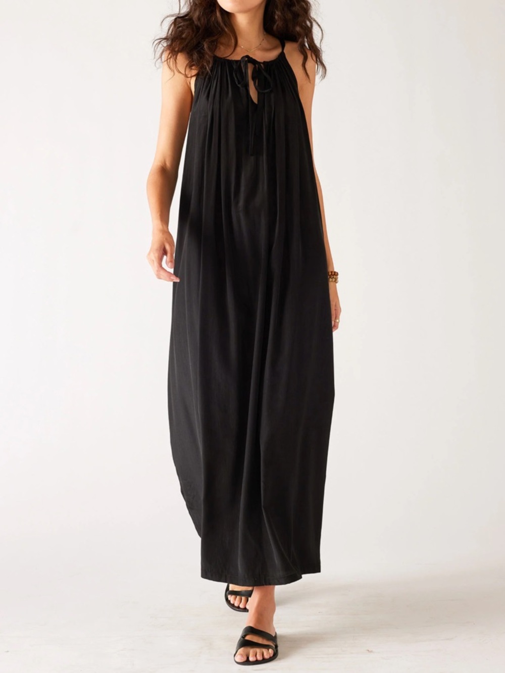 MERSEA Patio Dress Black One Size Maxi Dress